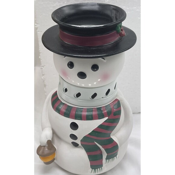 AromaGlow Home Fragrance Snowman Oil Lamp Holiday Living Fragrance Complete - Picture 10 of 16